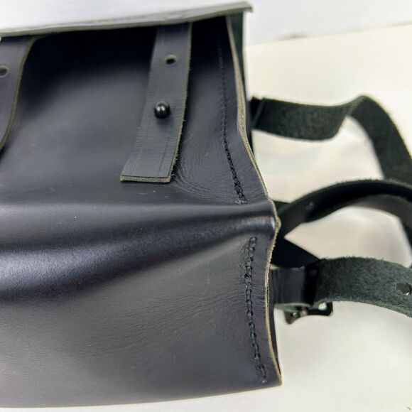 Mifland Bedford Bag USA Made Full Leather Backpack Black Rucksack Adjustable Med main image 8